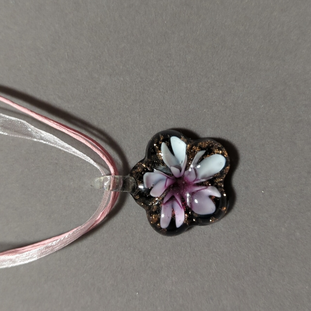 Pretty Lampwork Glass Necklace